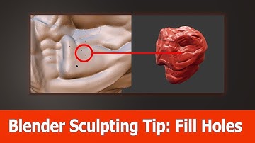 Blender Sculpting Tip : Fill Holes