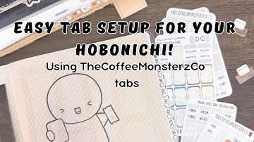 Easy Tab Setup Tutorial | Make  Your Hobonichi Cousin Work for You!