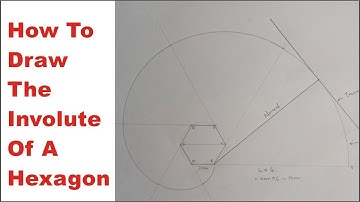 How to Draw the Involute of a Hexagon with the Normal and Tangent to the Involute of a Hexagon