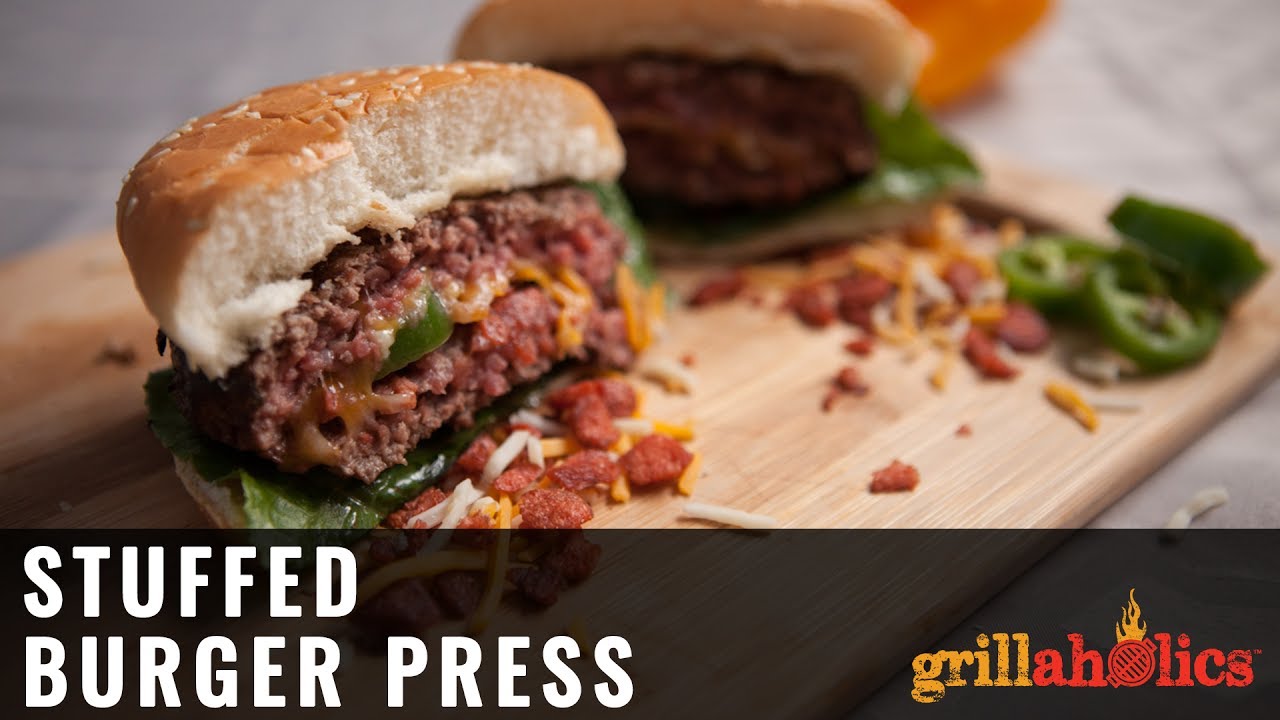 Grillaholics Stuffed Burger Press Product Video YouTube