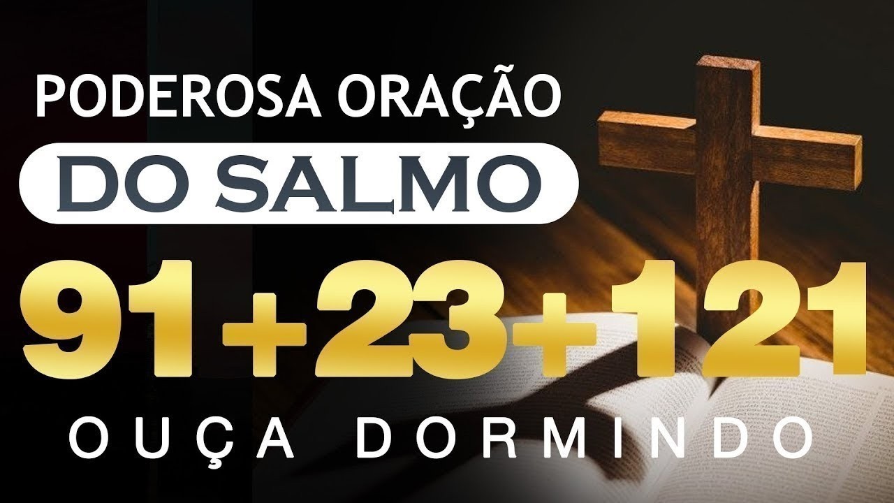 [🙏OUÇA DORMINDO] SALMOS 23, 91 E 121 – Para Dormir em Paz e Entregar a Noite ao Senhor