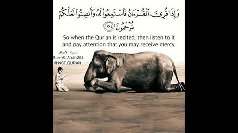 سورة الأعراف الآية ٢٠٤ وإذا قرئ القرآن فاسمتعوا له