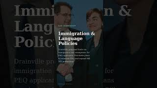 Fréchette vs Drainville: CAQ Leadership Debate on Immigration &amp; Language