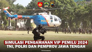 SIMULASI PENGAMANAN VIP PEMILU 2024 by Brimob Jateng 894 views 9 months ago 3 minutes, 47 seconds