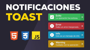 Como hacer un sistema de notificaciones "toast" con animaciones | HTML, CSS y Javascript