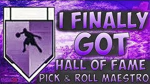 NBA 2K17 - HOW TO GET PICK AND ROLL MAESTRO FAST!! | HALL OF FAME | IN 1 GAME | BEST METHOD |