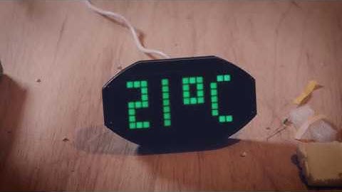 Dot Matrix LED Electronic Alarm Clock