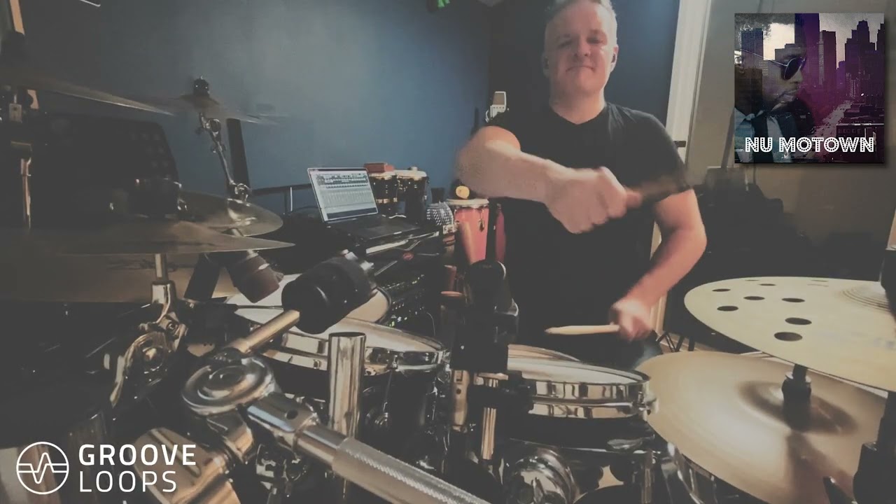 NuMotown Drum Groove [with live bass loop]