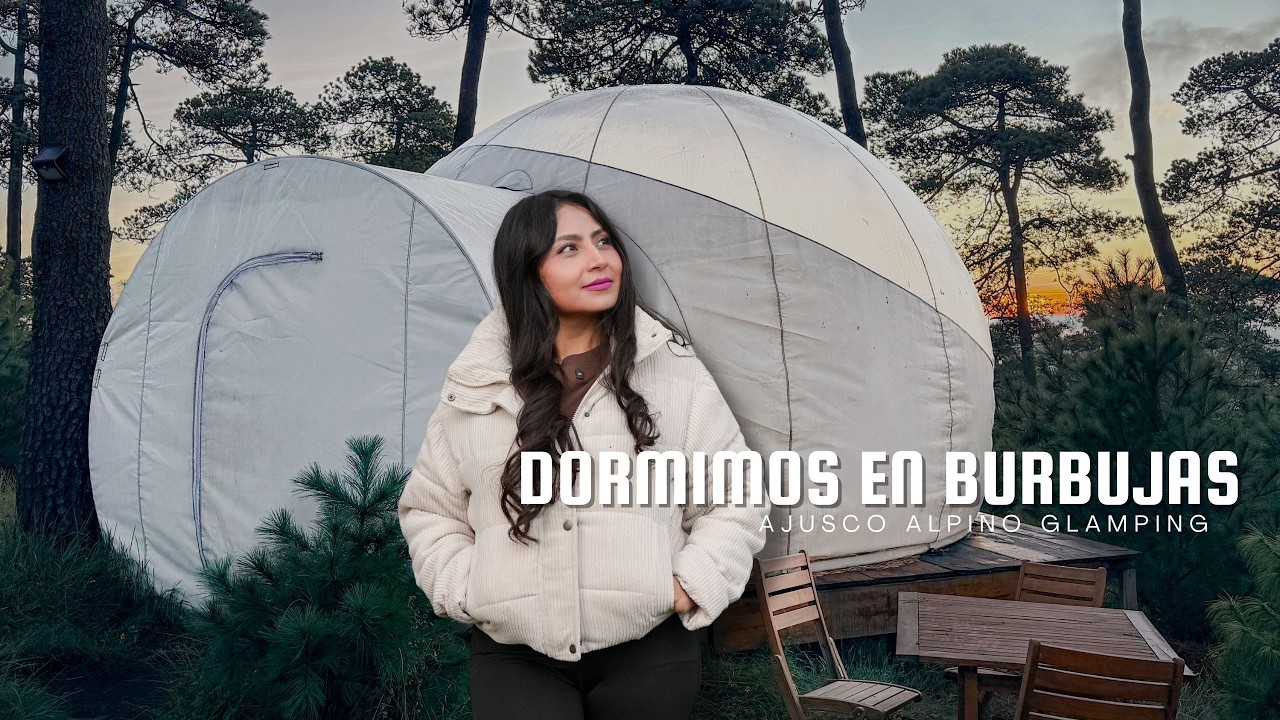 Así es ACAMPAR en una BURBUJA gigante en medio del bosque