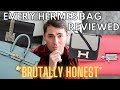 REVIEWING 20 HERMES BAGS  *BRUTALLY HONEST* | MUST SEE BEFORE YOUR NEXT HERMES BAG | VERROU, EVELYNE