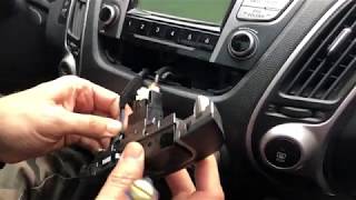 Как снять магнитолу Hyundai ix35 Tucson how to remove car dvd player cd dvd
