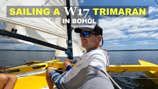 Sailing a W17 Trimaran in Panglao, Bohol