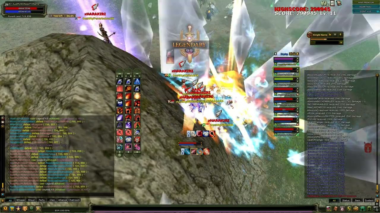 AGARTHA | AUSTMY MANYAK MAGALERI PK ATARKEN DELİRİYOR - SESLİ | KNIGHT ONLINE