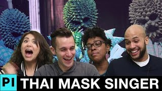 Americans React to Durian Mask Singer "Set Fire To The Rain"