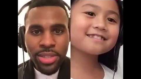 Smule Sing app performance ft. Jason Derulo and a little girl fan