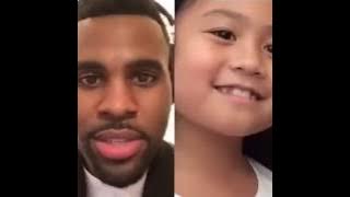 Smule Sing app performance ft. Jason Derulo and a little girl fan