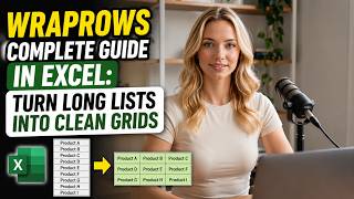 WRAPROWS Complete Guide in Excel: Turn Long Lists Into Clean Grids