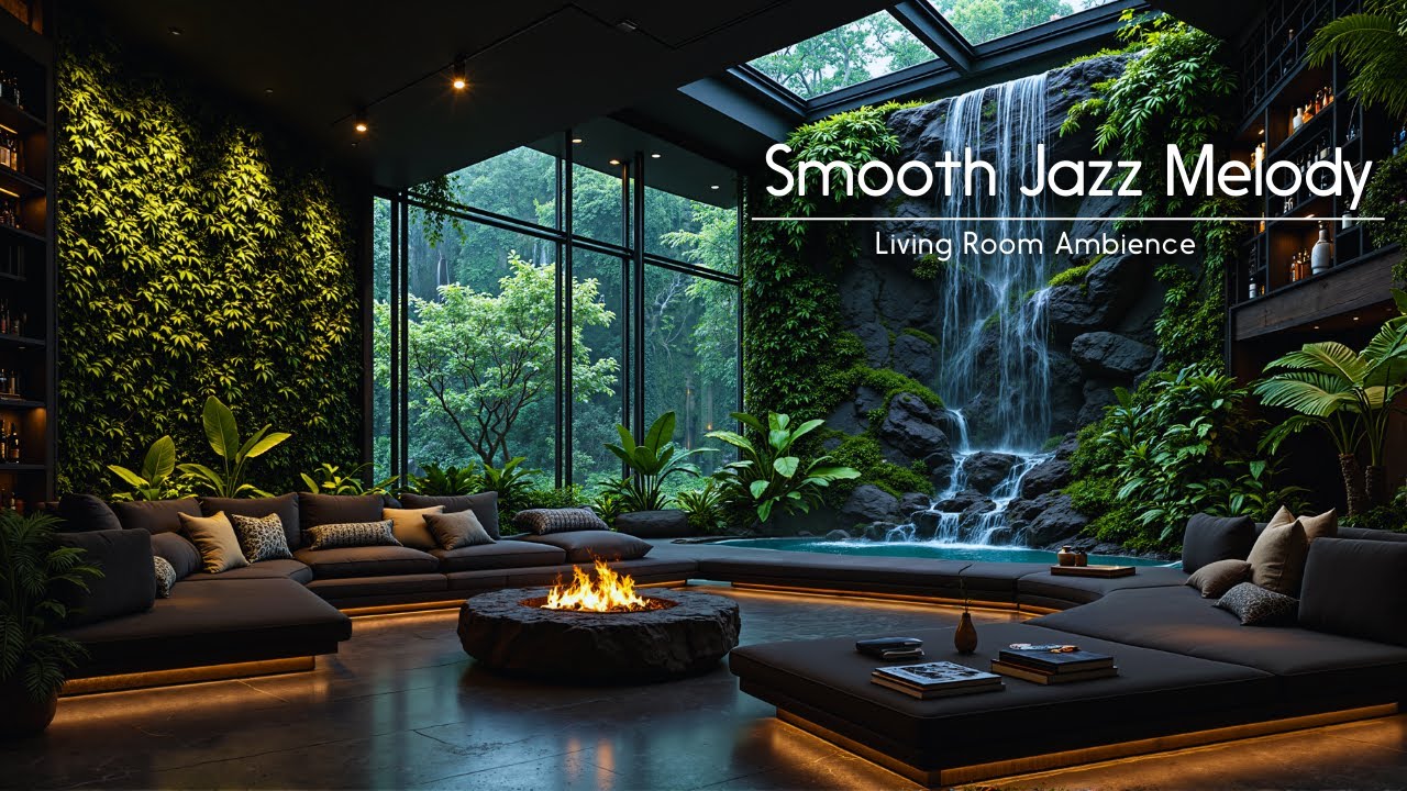 Теплая Атмосфера В Гостиной | Нежная Джазовая Мелодия Для Учёбы, Работы И Спокойной Концентрации