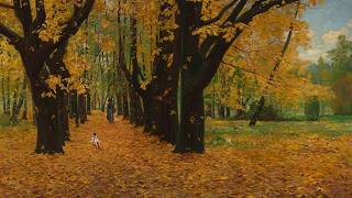 Aesthetic Cozy Autumn Park 4K TV Art | Michał Gorstkin-Wywiórski (1 Hour) screenshot 2