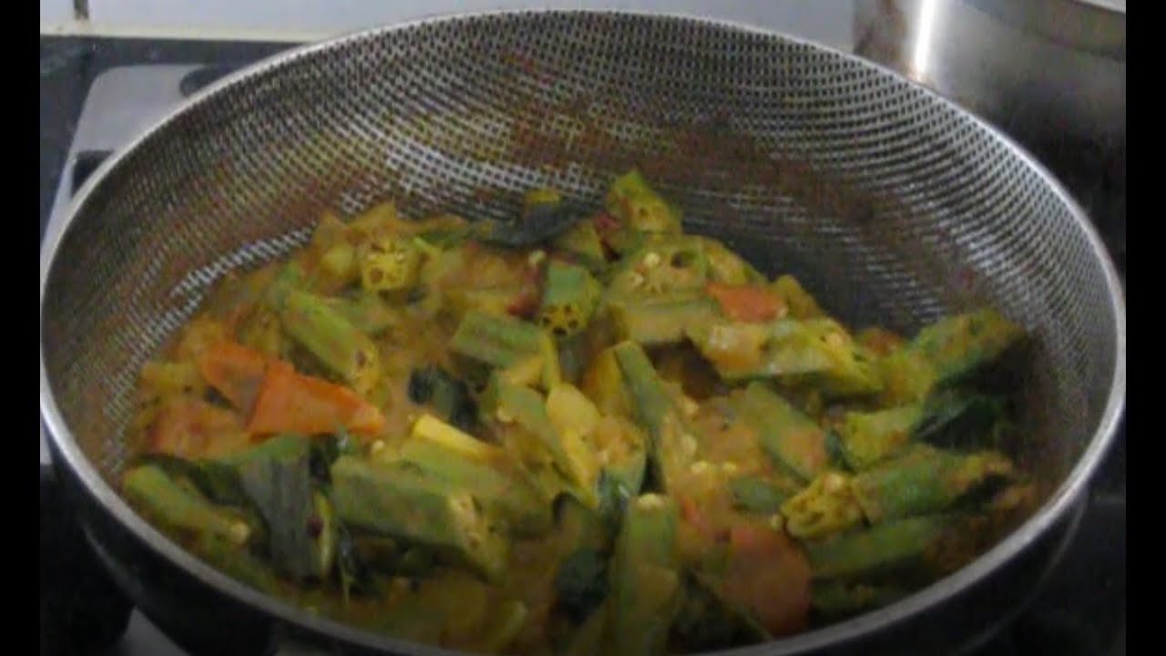 Sri Lankan Okra Curry(Bandakka curry)/බණ්ඩක්කා මාලුව/Authentic Sri