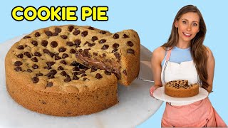 The Best Nutella Cookie Pie Recipe! Easy Tutorial!
