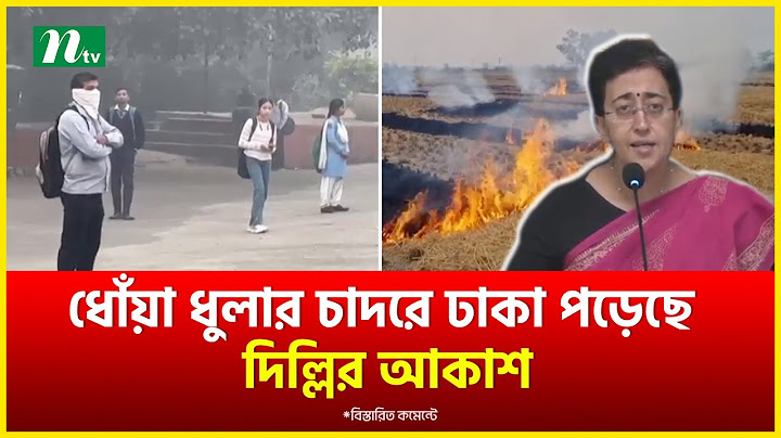 ধোঁয়া ধুলার চাদরে ঢাকা পড়েছে দিল্লির আকাশ | Delhi | NTV News