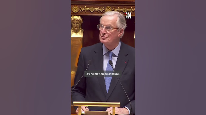 Le dernier discours de Michel Barnier avant la motion de censure