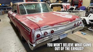 Removing the exhaust and gas tank in my 1962 Impala
