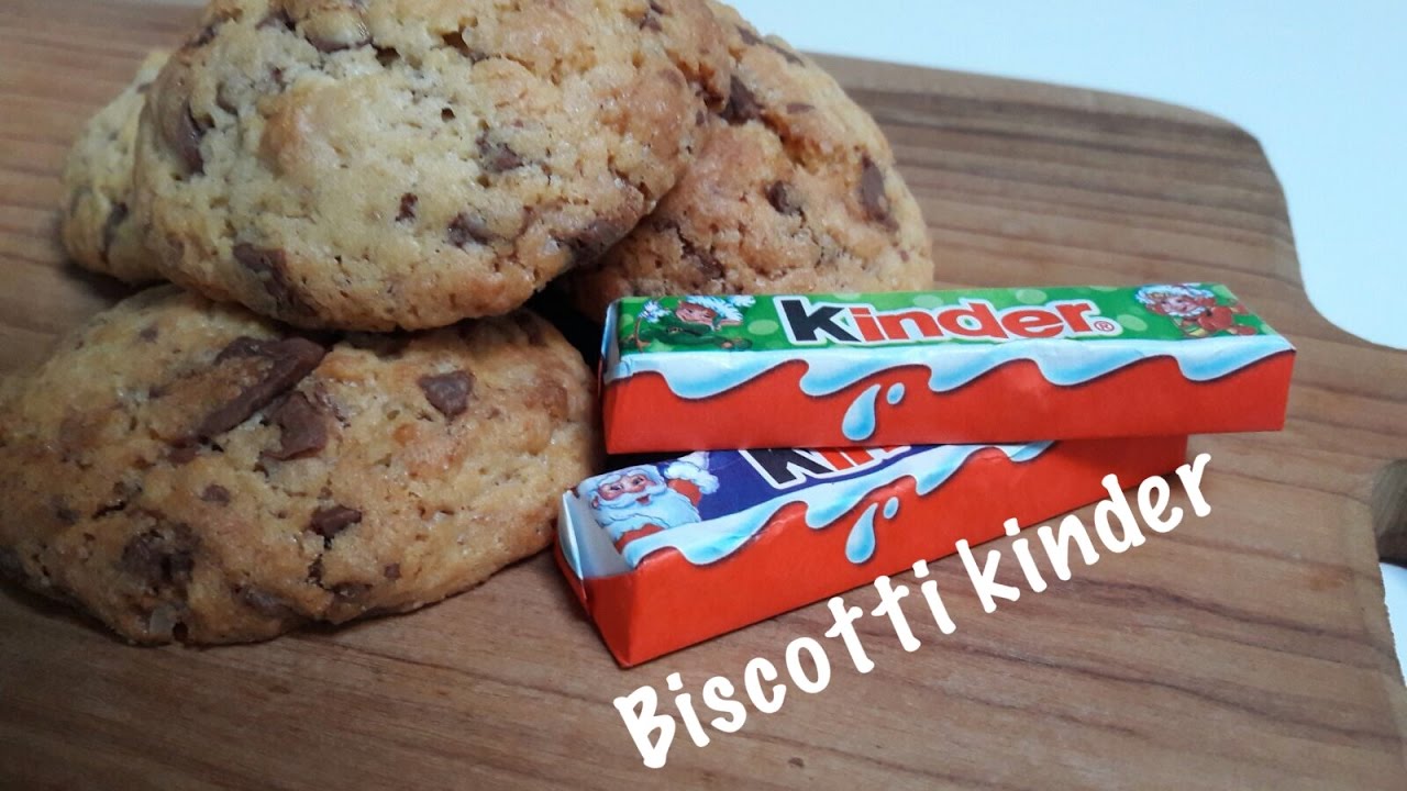 Ricetta Dei Biscotti Con Cioccolato Kinder Youtube