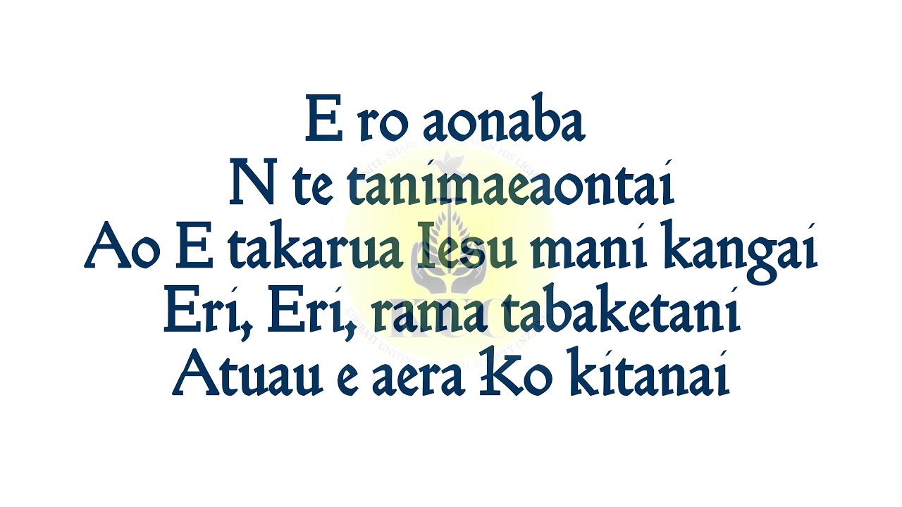 Ai kamaira ana tangira Iesu - Pastor Aniam Kouraiti & Pastor Enoka Taunaia