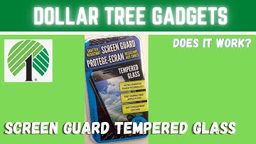Dollar Tree Gadgets...Do They Work? | Screen Guard Tempered Glass