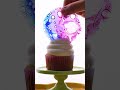 Create mesmerizing cupcakes with colorful bubble sugar! #shorts