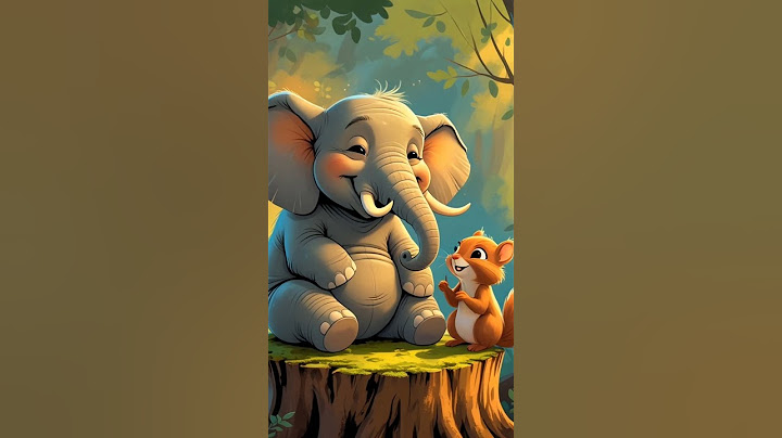 "The Lonely Elephant… and the One Friend Who Came Every Day 😢" #elephant #squirrel  #ai #aishort