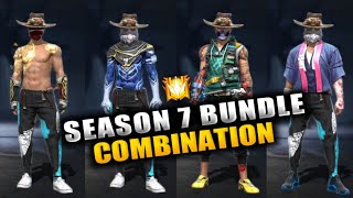 TOP 15 BEST DRESS COMBINATION WITH SEASON 7 BUNDLE ❤️😱 || BOSS GAMING