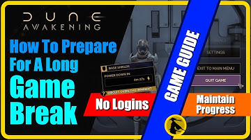 Dune: Awakening - How To Prepare For A Long Game Break, Storage Guide  #duneawakening #guide
