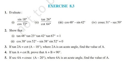 Exercise 8.3 class 10 Maths