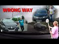 Wrong way summer 2021 compilation  total idiots on the road 070