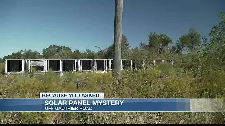 Mysterious solar panels off Gauthier Road