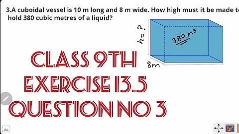 ncert class 9 maths chapter 13(surface areas and volumes) exercise 13.5 question 3