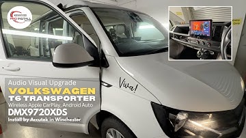 VWCV T6 Camper Van Install KENWOOD Wireless CarPlay, Android Auto DMX9720XDS  #vwt6 #applecarplay