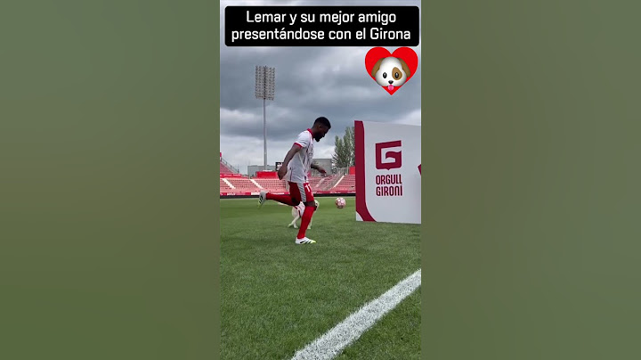 Lemar siendo presentado junto con su perro con el Girona  🐶 ⚽ (vía gironafc/IG) #shorts