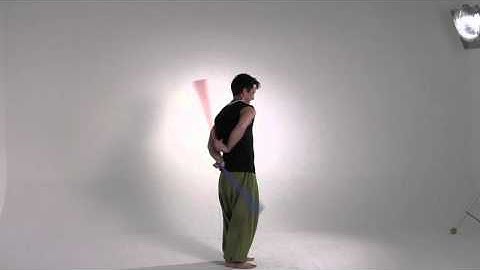 looping forward behind the back weave