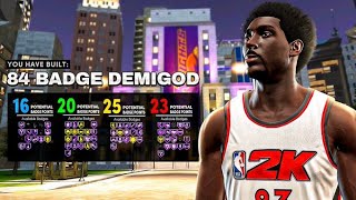 NBA 2K21 NEXT GEN 84 BADGE DEMIGOD BUILD - BEST BUILD in NBA 2K21