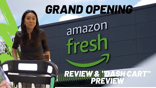 Inside the NEW Amazon Fresh 'DASH CART' grocery store (Franconia Springfield, Virginia)