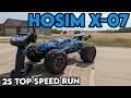 HOSIM X-07 4WD 1/10th RC Car Top Speed Run on 2s