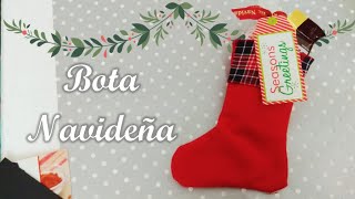 Diy Botita Navideña Fácil Sin Coser Detalle De Navidad 2020 Erandy Paz