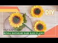 DIY - Membuat Bunga Matahari dari Kain Flanel | Felt Sunflower