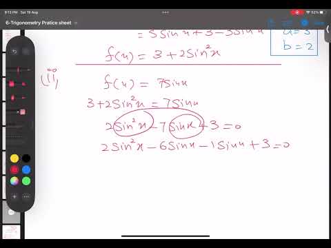 Oct 2004 P1 Q No 6 Topic AS Level Trigonometry
