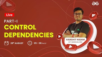 Control Dependencies Part-I | COA for GATE | Harshit Nigam