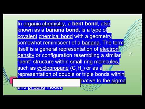 is a type of covalent chemical bond with a geometry somewhat reminiscent of a banana